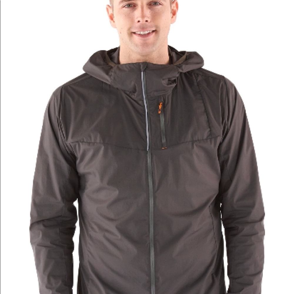 Men packable hooded cycle jacket